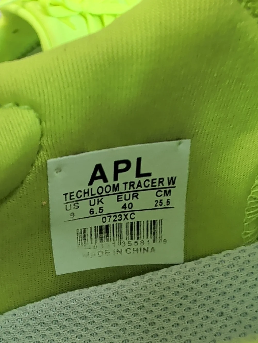 APL TechLoom Tracer Neon Lime Athletic Sneakers